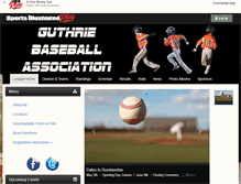 Tablet Screenshot of guthrielittleleague.com